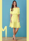 Yellow Colour MAHIRA WESTERN Fancy Stylish Party Wear Imported Chiffon One Piece Designer Collection MAHIRA 05